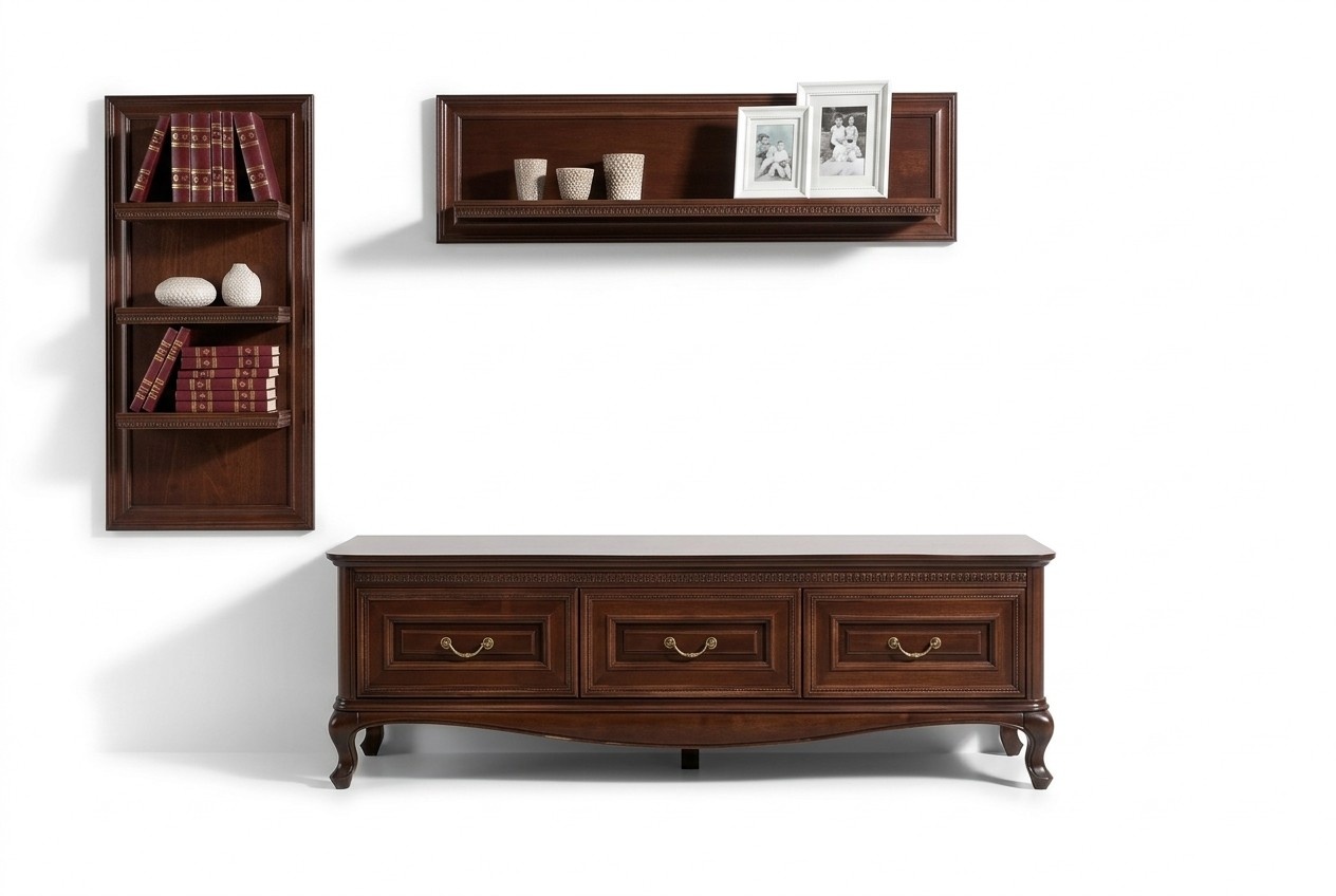 Complete Living Room Classic Coffee Table Shelf RTV Table Shelf Console - Verona