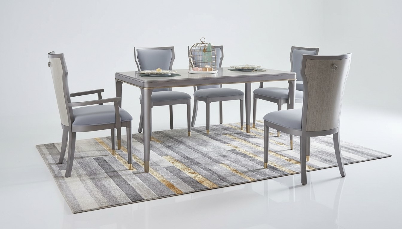 Complete Set Dining Table + 6 Chairs Dining Room Set Dining Group Table Tables 7tlg