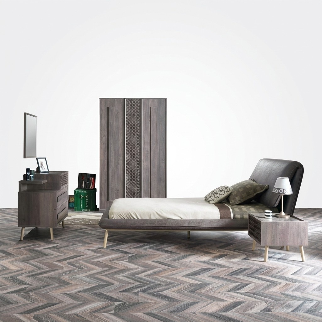 Complete youth bed children\'s furniture children\'s room bed wood grey