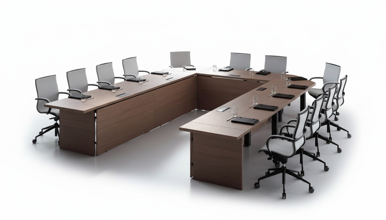 Conference Table Chairs Group Furniture Italy Office Table 7pcs.