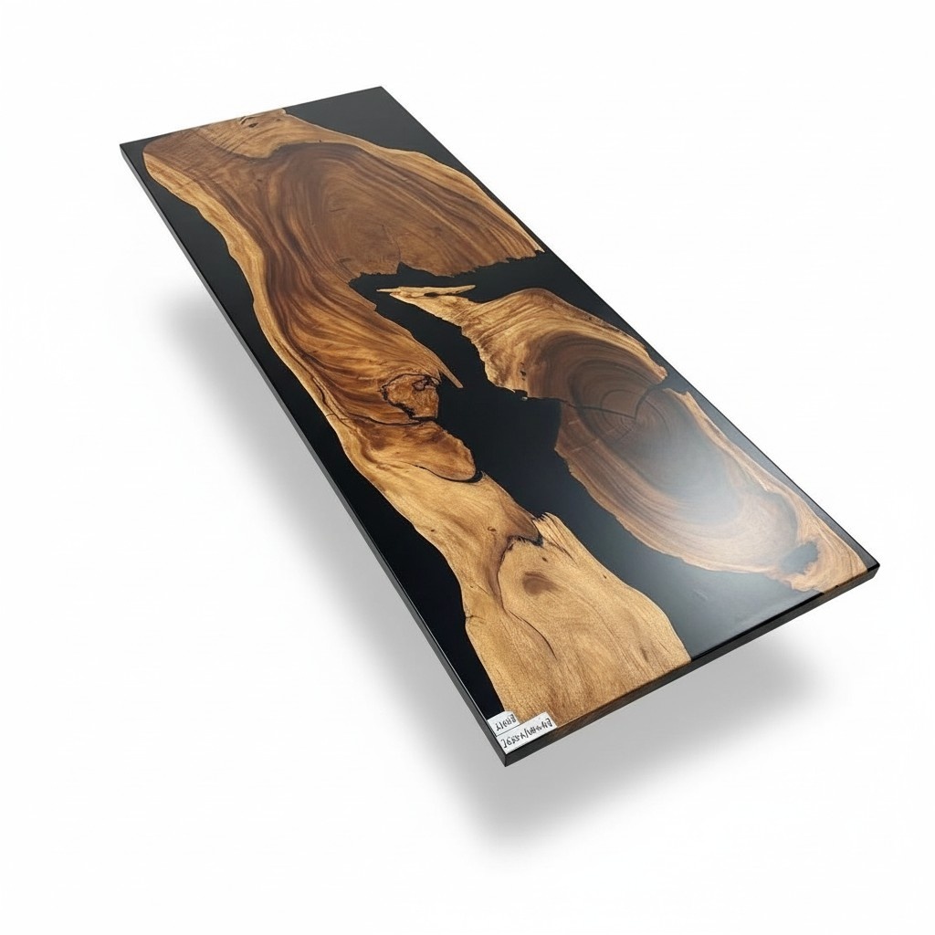 Conference table dining table river solid 262x101 epoxy resin tables wood tables