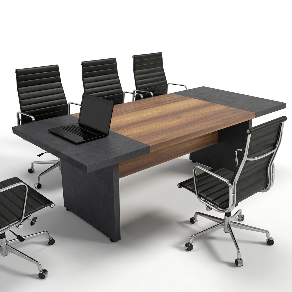 Conference table meeting tables conference furniture large table brown wood