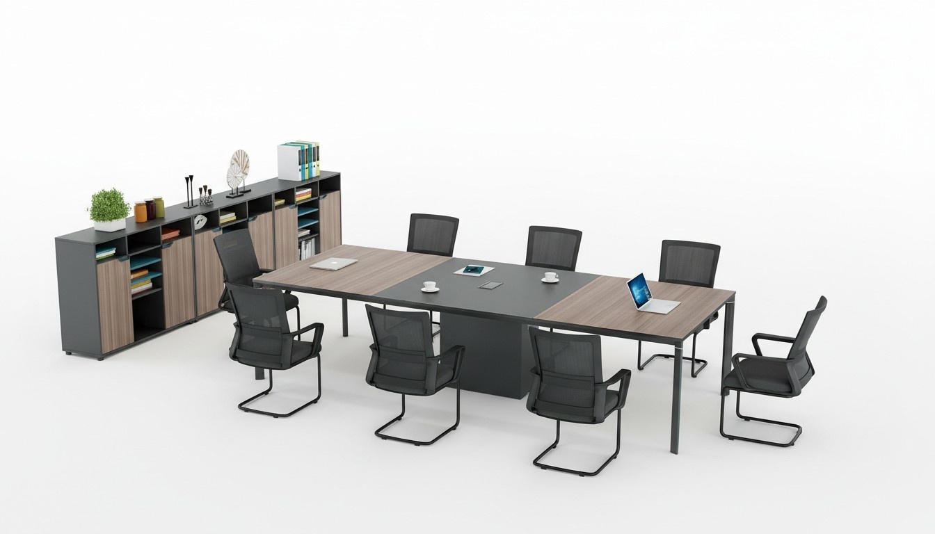 Conference table office cable duct network tables boardroom table meeting furniture