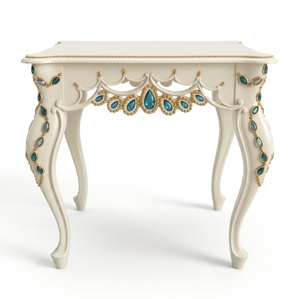 Console baroque side table glass table Italian furniture living room tables new