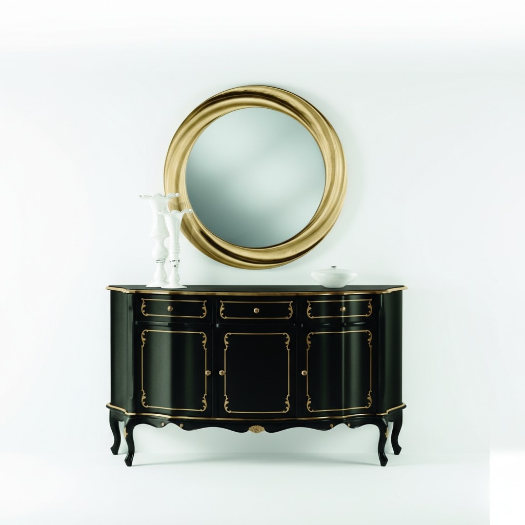 Beautiful Console Cabinet Sideboard Dresser Cupboards Shelf Italian Style Furniture Wood