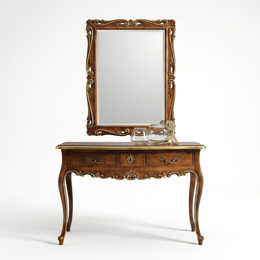 Console Commode Wall Table Classic Console Console Table with Mirror