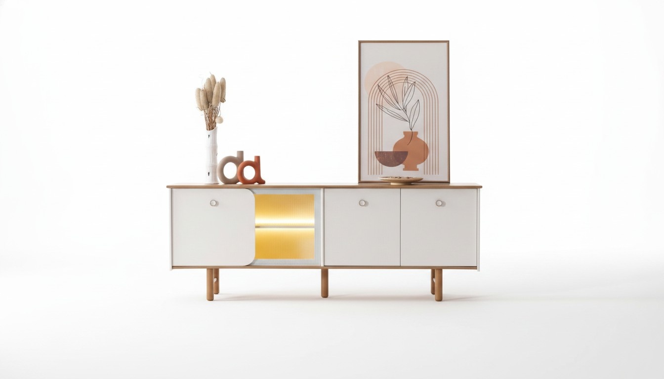 Console in a modern style, atmosphere of coziness and taste.