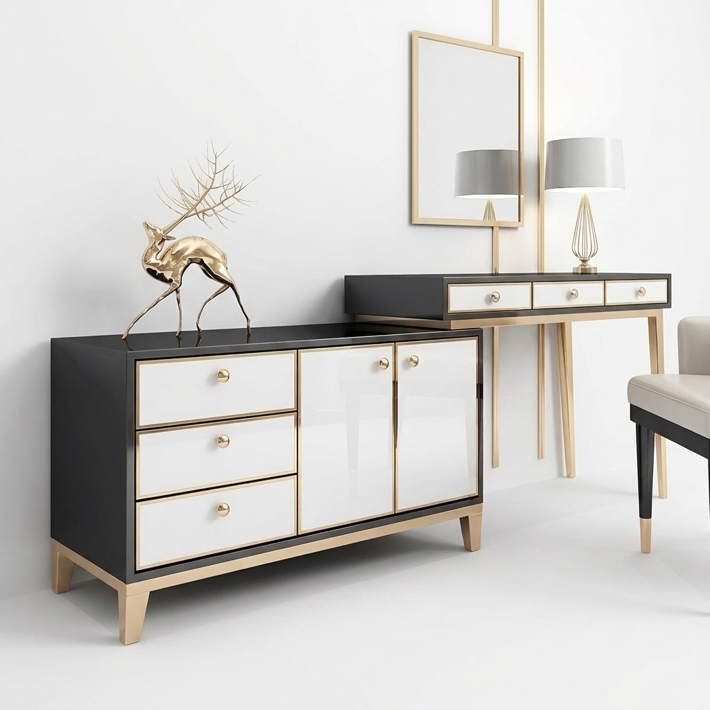 Consoles Make-up Tables Table Designer Wood Commode Side Board Chest of Drawers Secretary