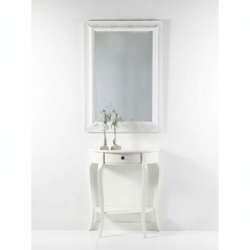 Console Table Luxury Side White Shelf Console Furniture Wooden Cabinet