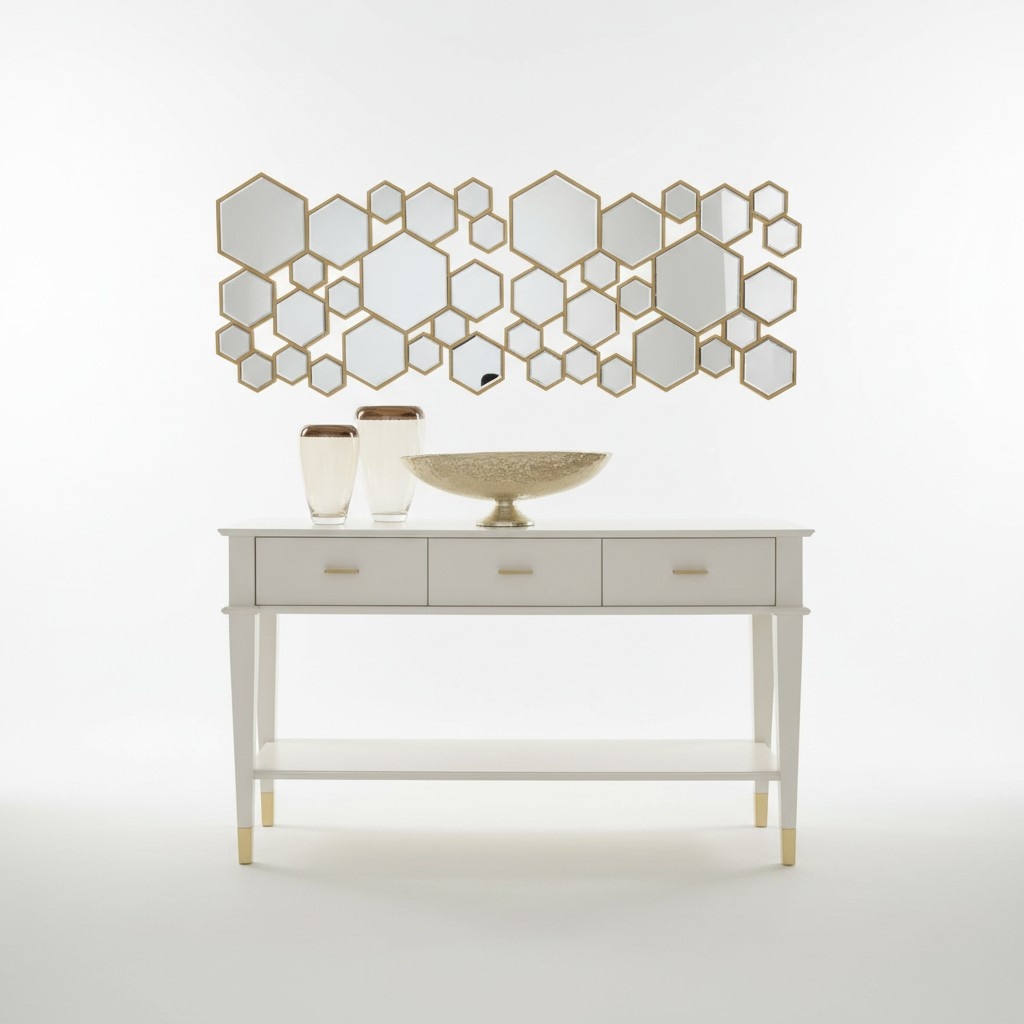 Console table Dressing table Console table luxury wood bedroom white