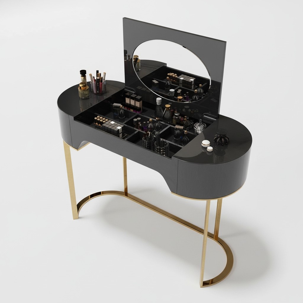 Console table vanity dresser makeup tables console bedroom secretary metal