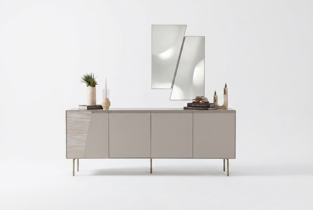 Console with Mirror A simple solution for a cozy room