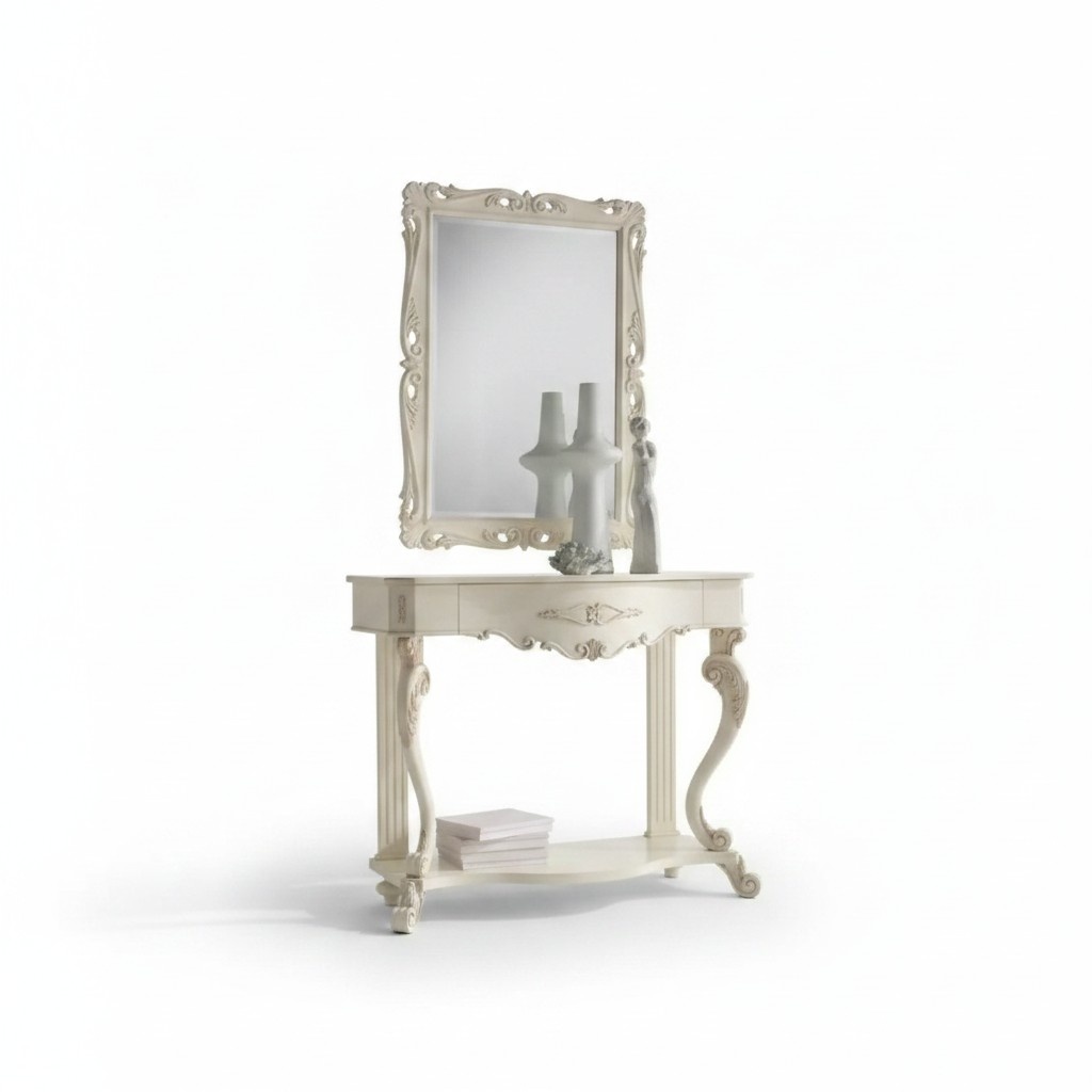 Console with mirror living room design new luxury furniture console wood