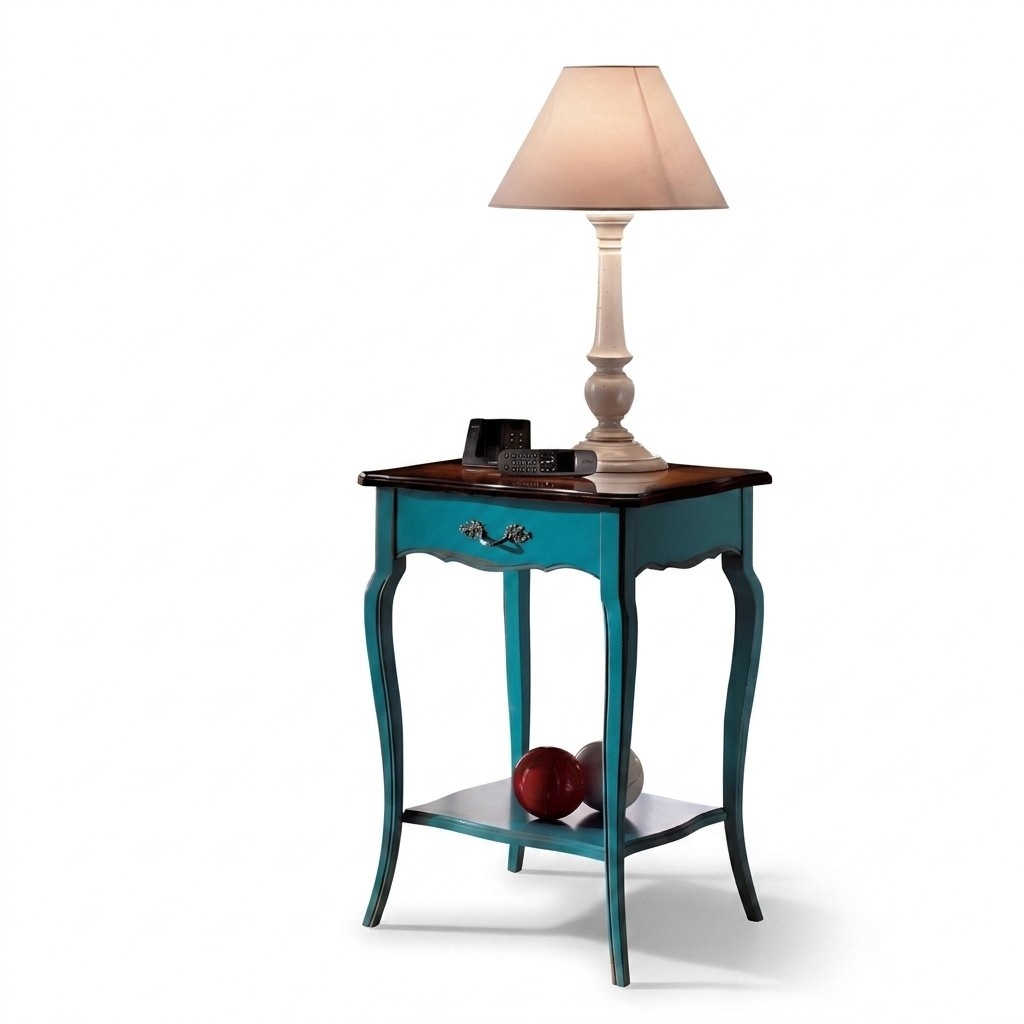 Consoles Bedside Table Bedroom Side Table Modern Furniture Azure Blue