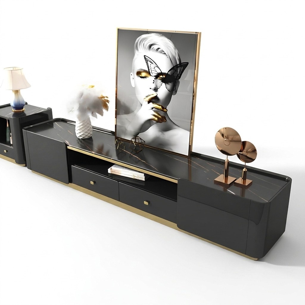 Console Table Design Furniture Sideboard Medusa Luxury Living Room Lowboard