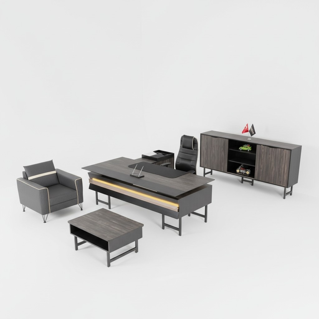 Corner desk Office cabinet Coffee table Modern office furniture Luxury design