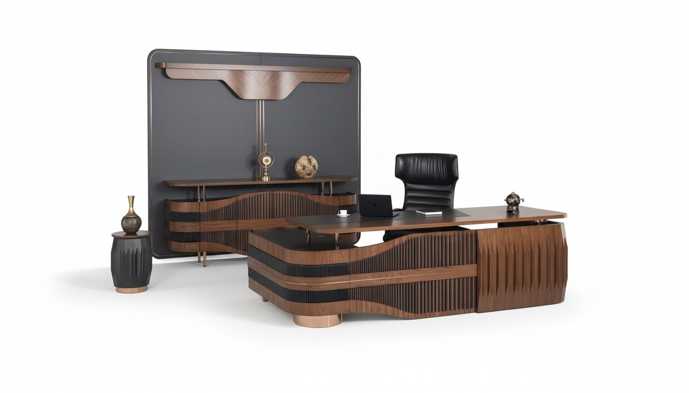 Corner desk office furniture boss room furniture design desk table