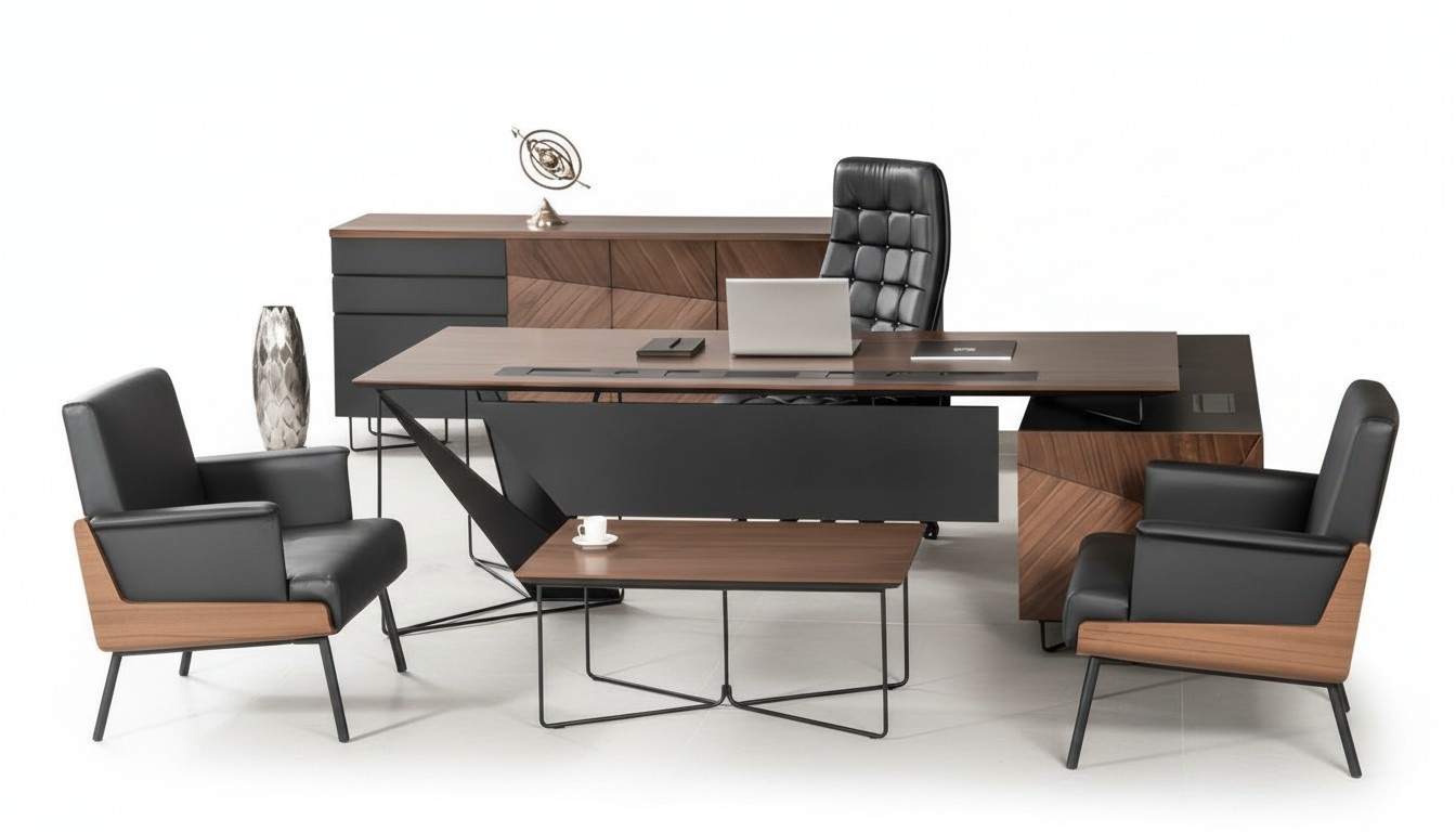 Corner desk office furnishings boss room furniture design desks furniture