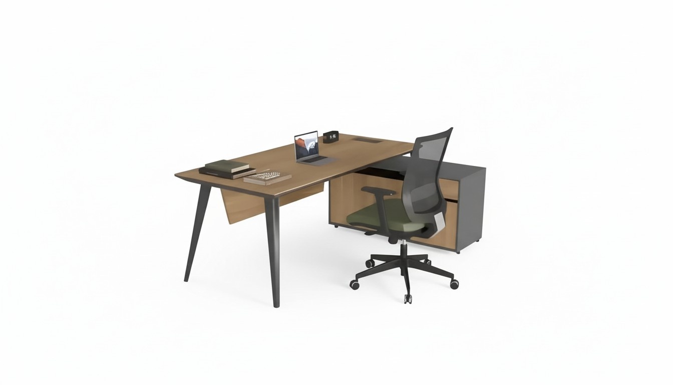 Corner desk office table large executive desks desk furniture brown