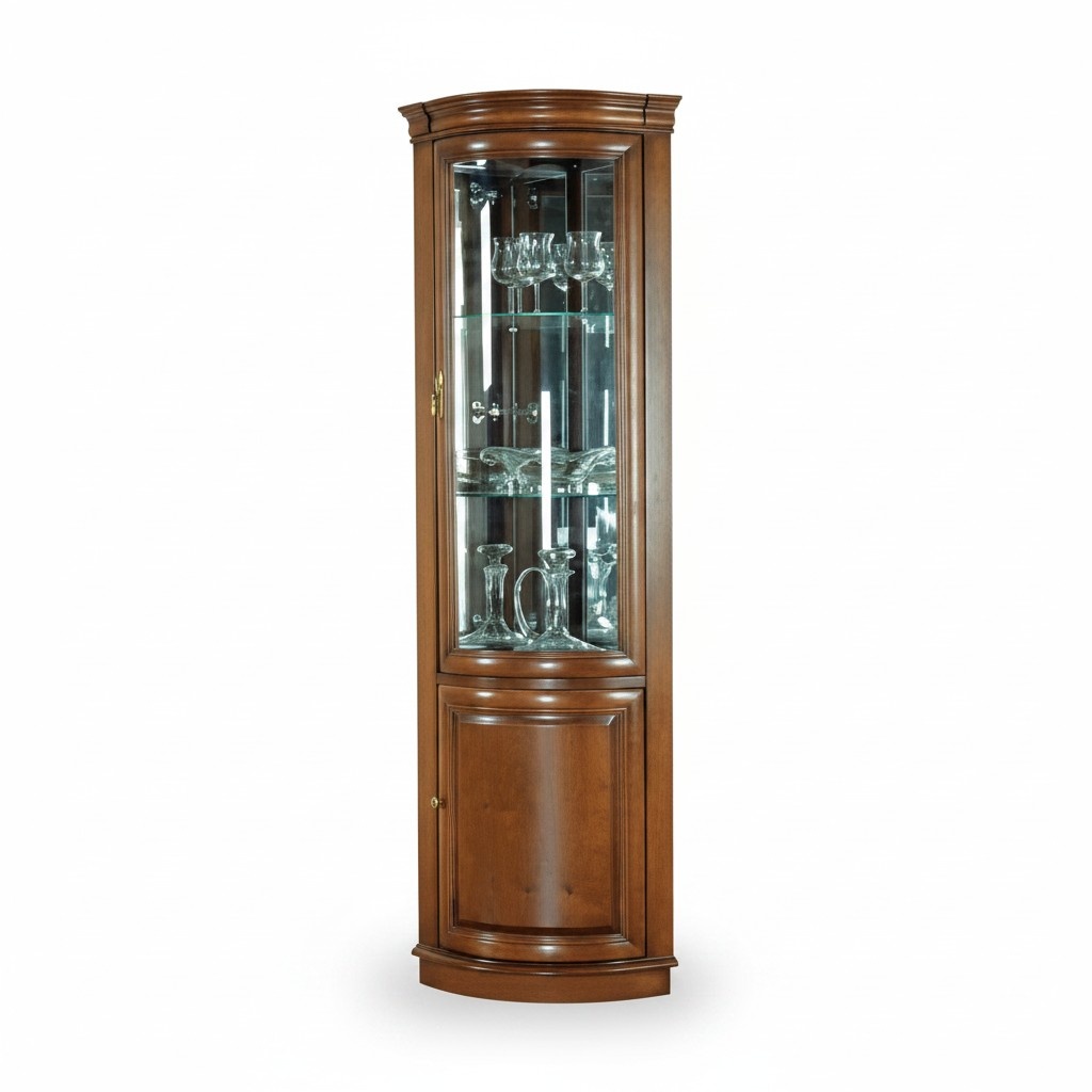 Corner showcase cabinet, display cabinet, glass showcase, display cabinet, shelf showcase.