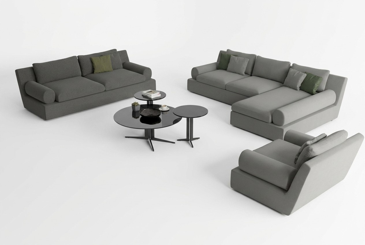 Corner sofa 3-seater with armchair Comfort and functionality