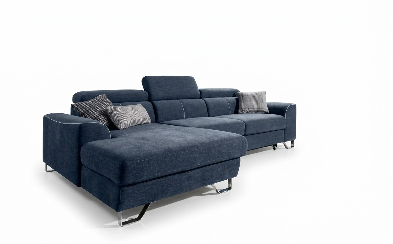 Corner sofa L-shape sofa living set upholstery bed function design modern