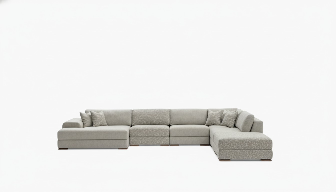 Corner sofa living area fabric Big Sofa Couch U shape upholstered sofa 150x425x290