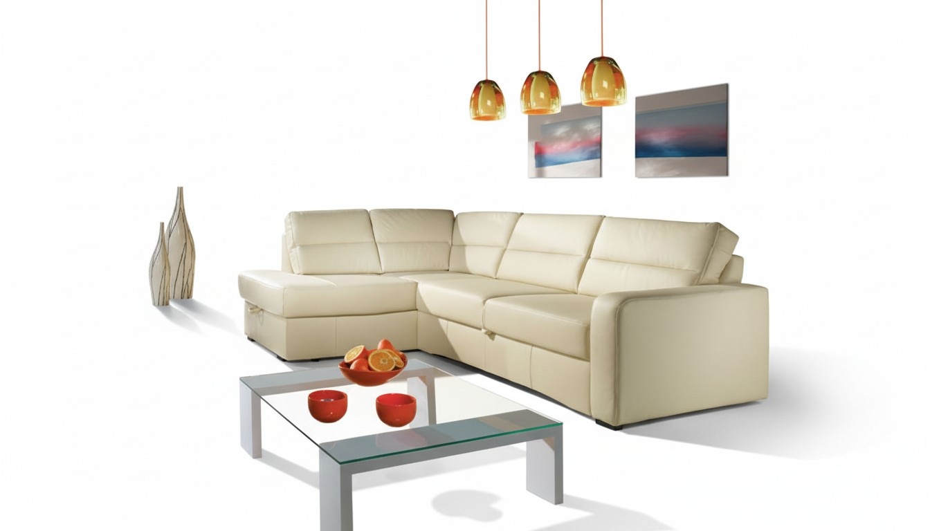 Corner sofa living area corner 100% leather sofa seat set modern upholstered couch