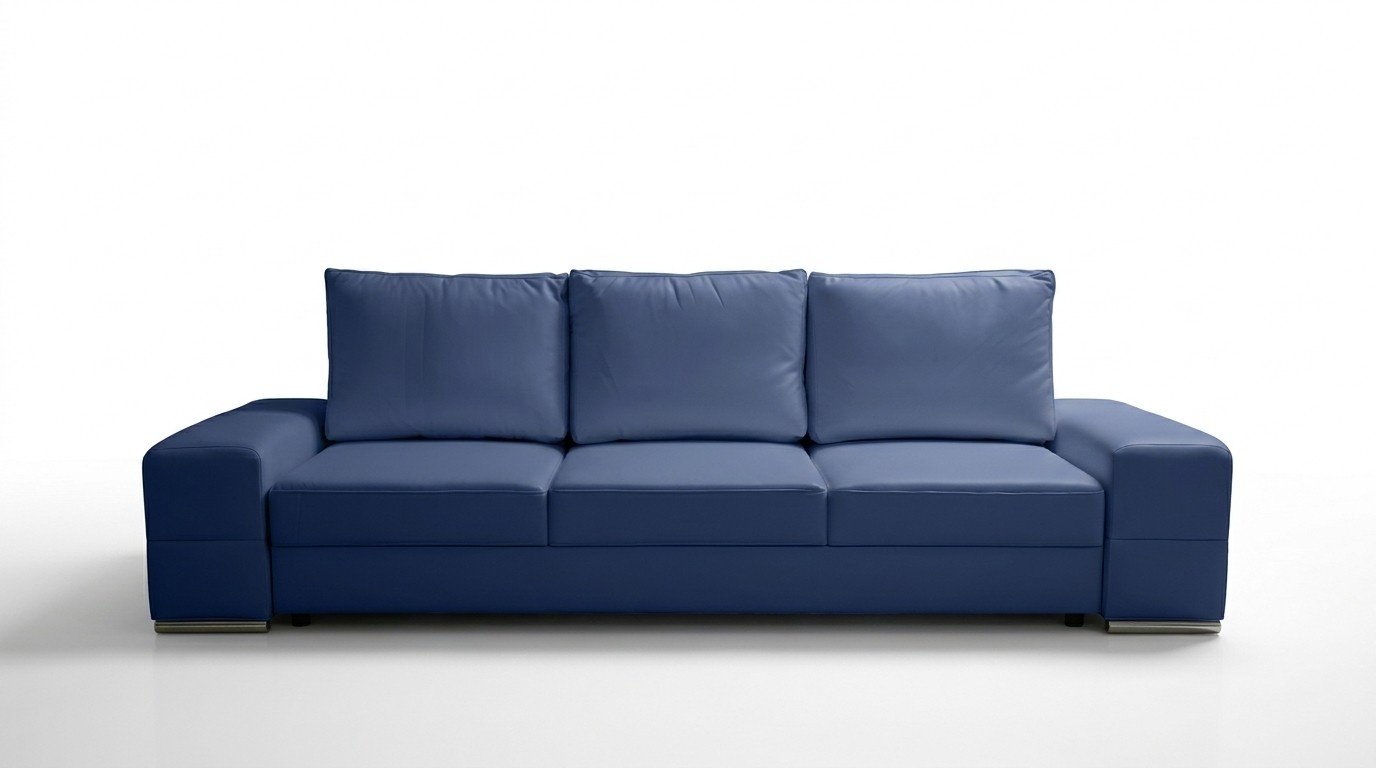 Couch imitation leather sofa noble design designer 3 seater furniture classic furniture xxl