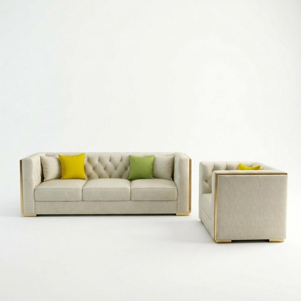 Couch living area set design modern sofa set 321 sofas Chesterfield