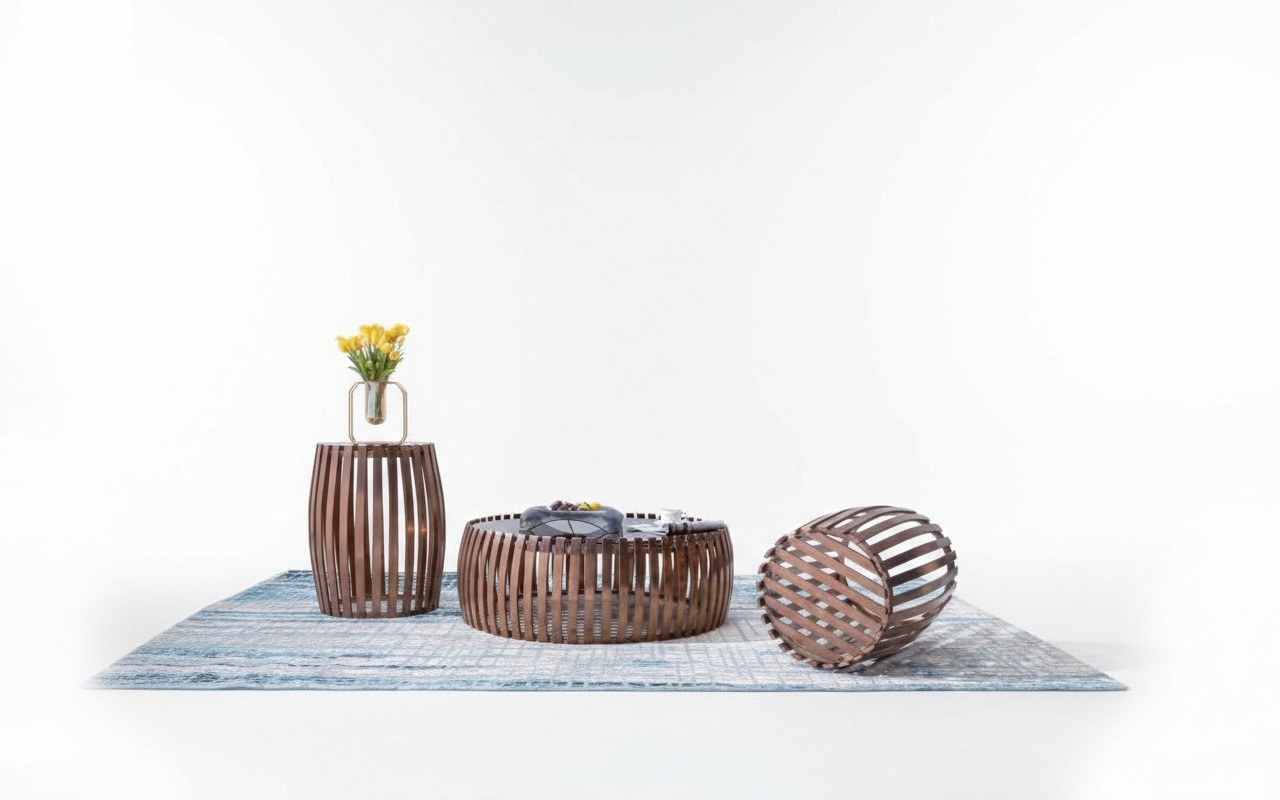 Couch Side Table Round Tables Round Sofa Metal Glass Designer Living Room New