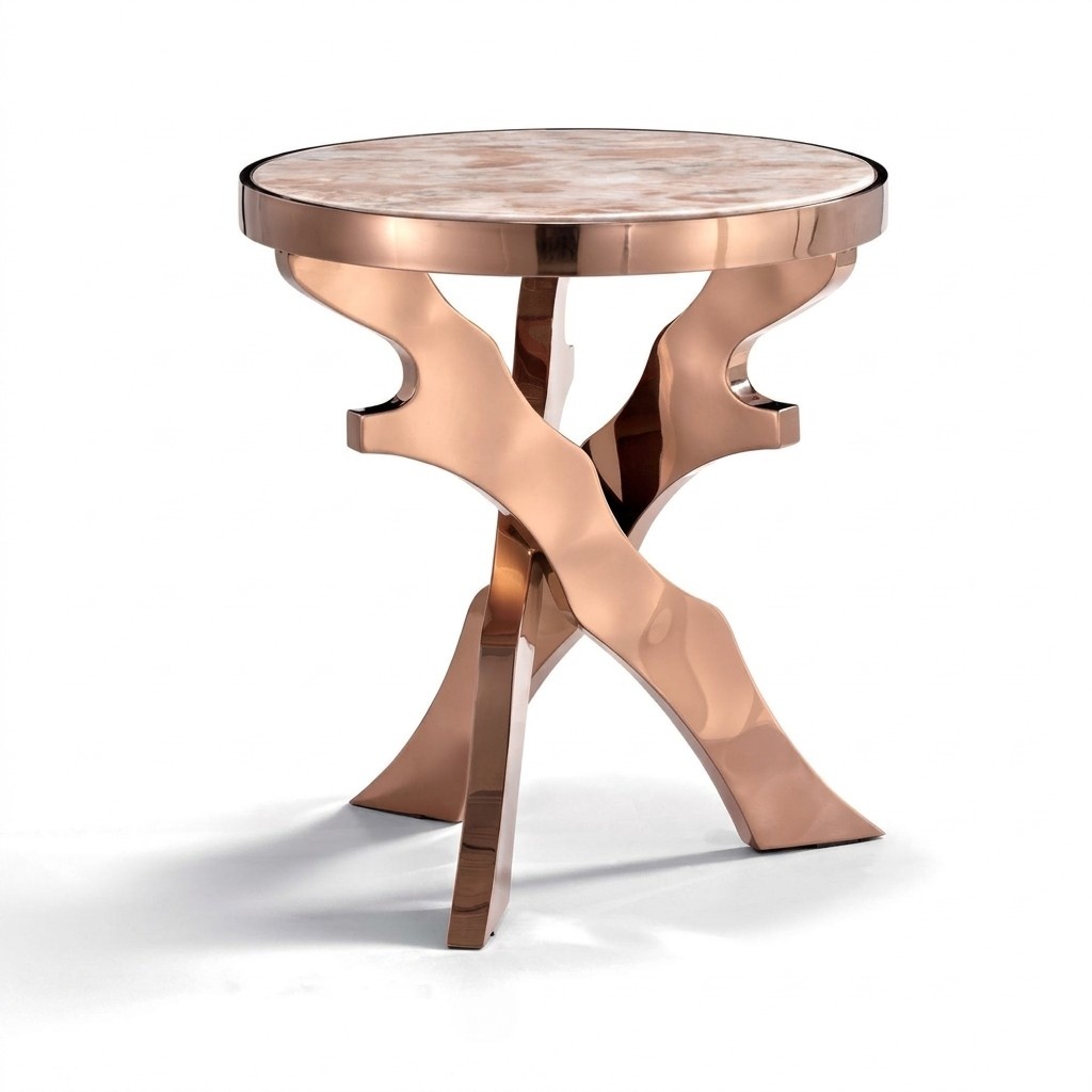 Couch Side Table Round Tables Round Metal Glass Designer Living Room New Sofa
