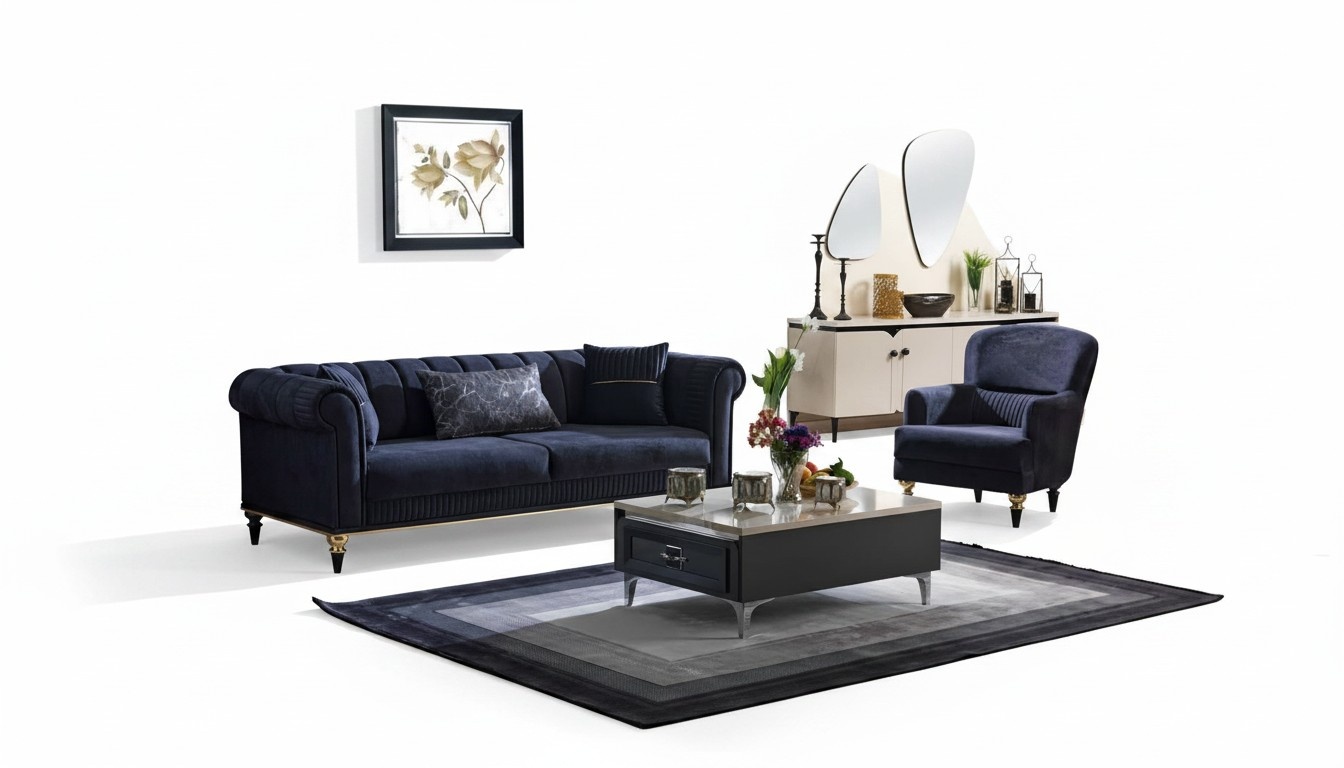 Couch sofa set upholstery furniture seating group residential landscape lounge sofa 3+1