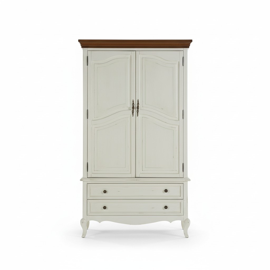 Country Style Wardrobe Design Furniture Cabinets Bedroom White Closet New