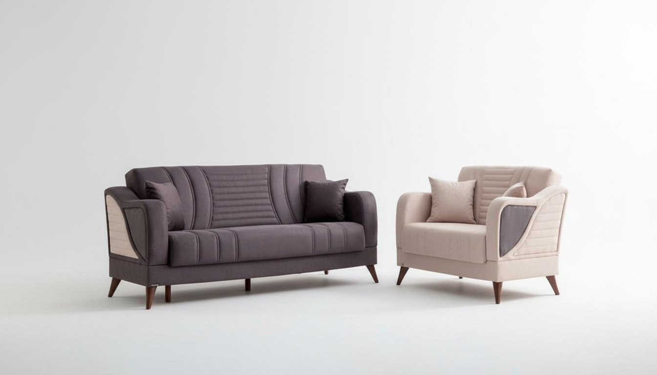 Cozy sofa set 3+3 seater Comfortable design for stylish living