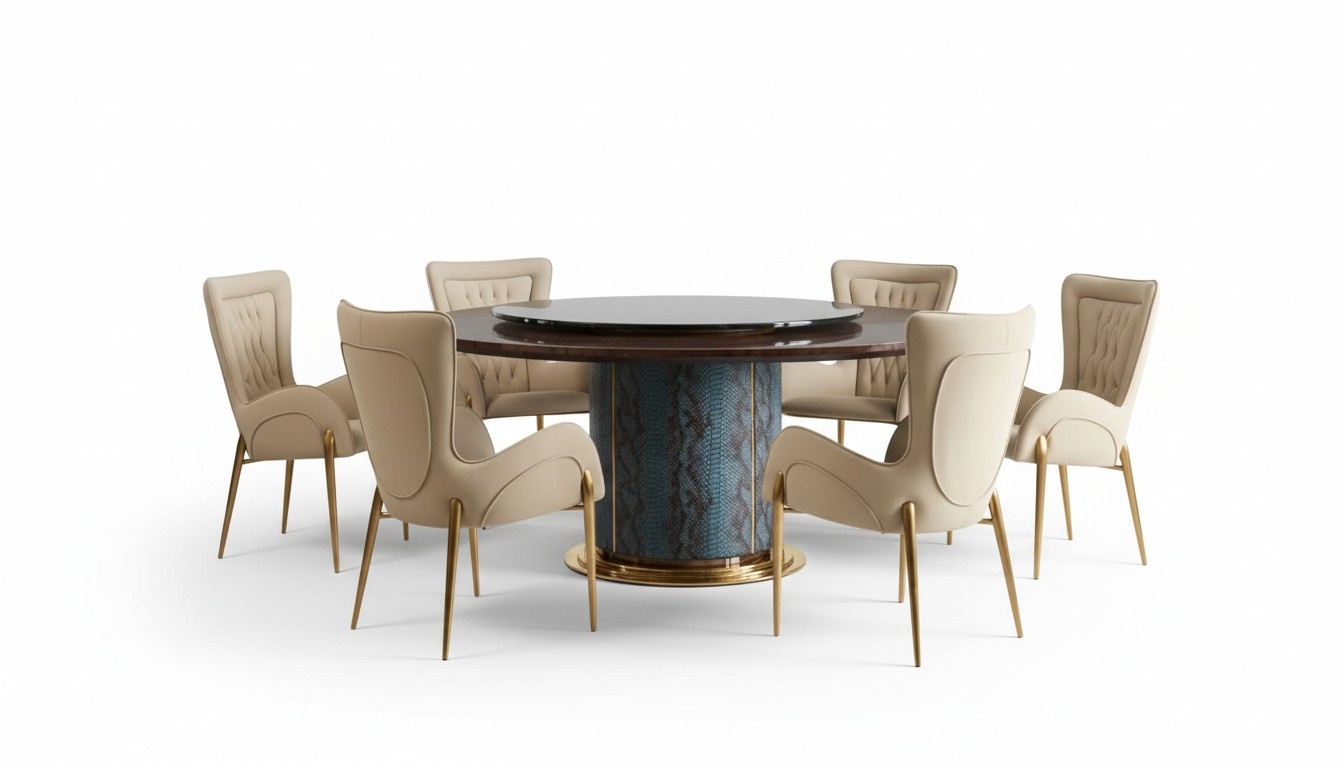 Croco Dining Room Table Round Tables Dining Table Wood Designer Dining Room Furniture New