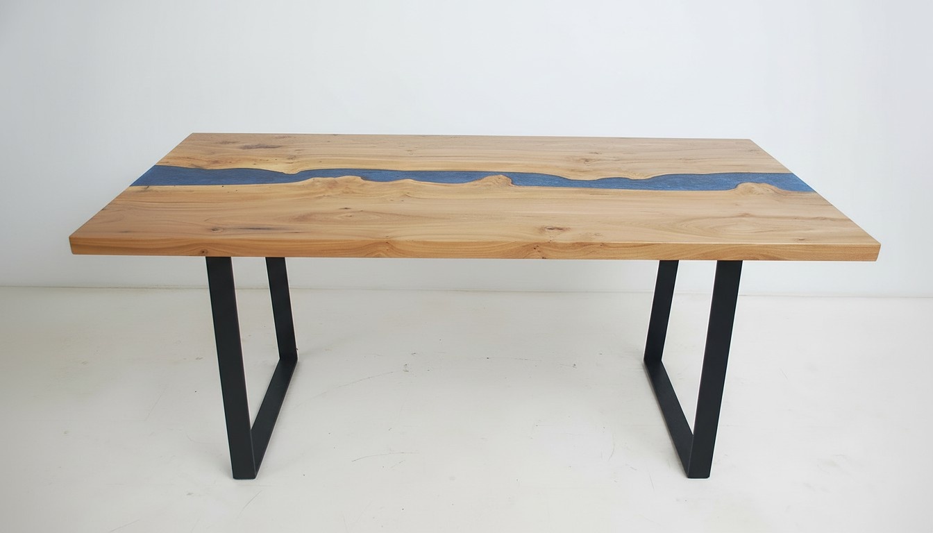Custom-made real wood epoxy resin table epoxy river price per square meter tables resin