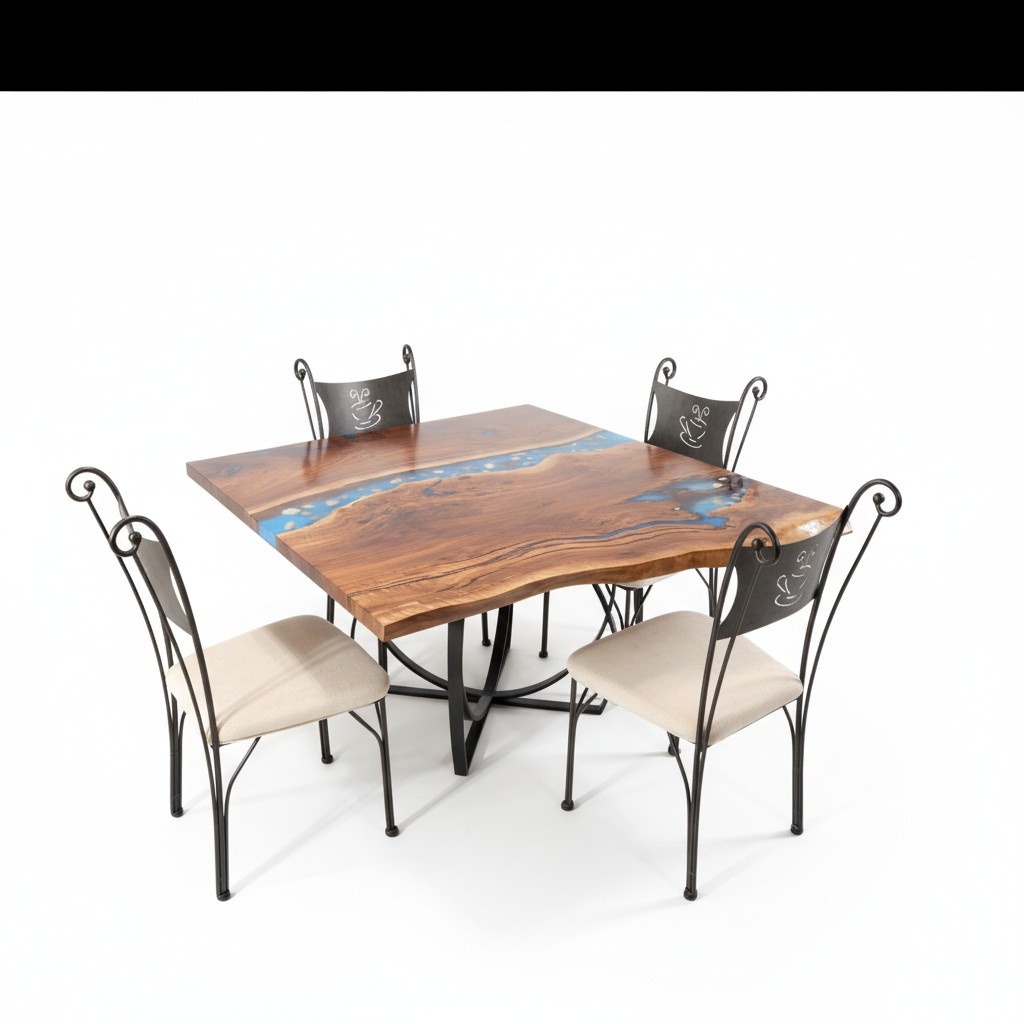 Custom made table Epoxy resin Epoxy Resin River Real wood Price 1sqm tables