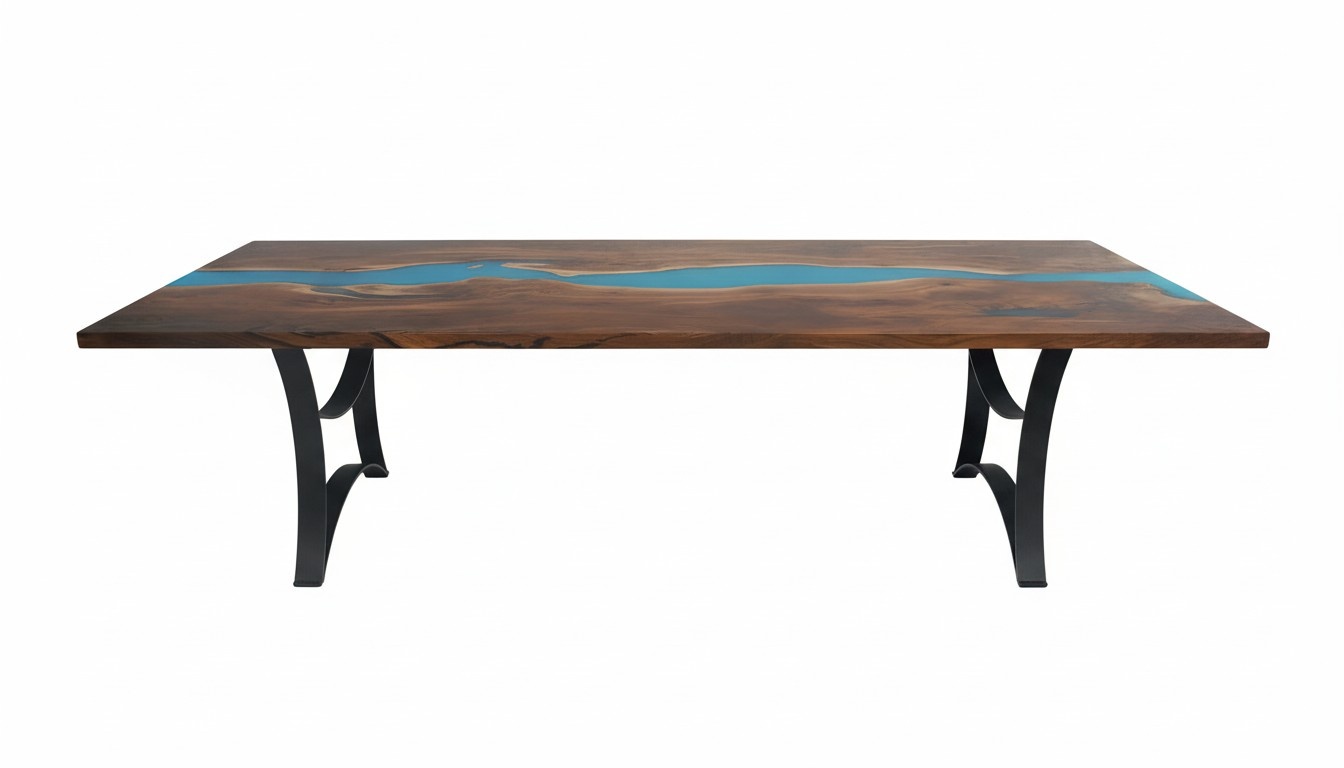 Custom made table Epoxy resin Epoxy Resin River Real wood Price 1sqm tables