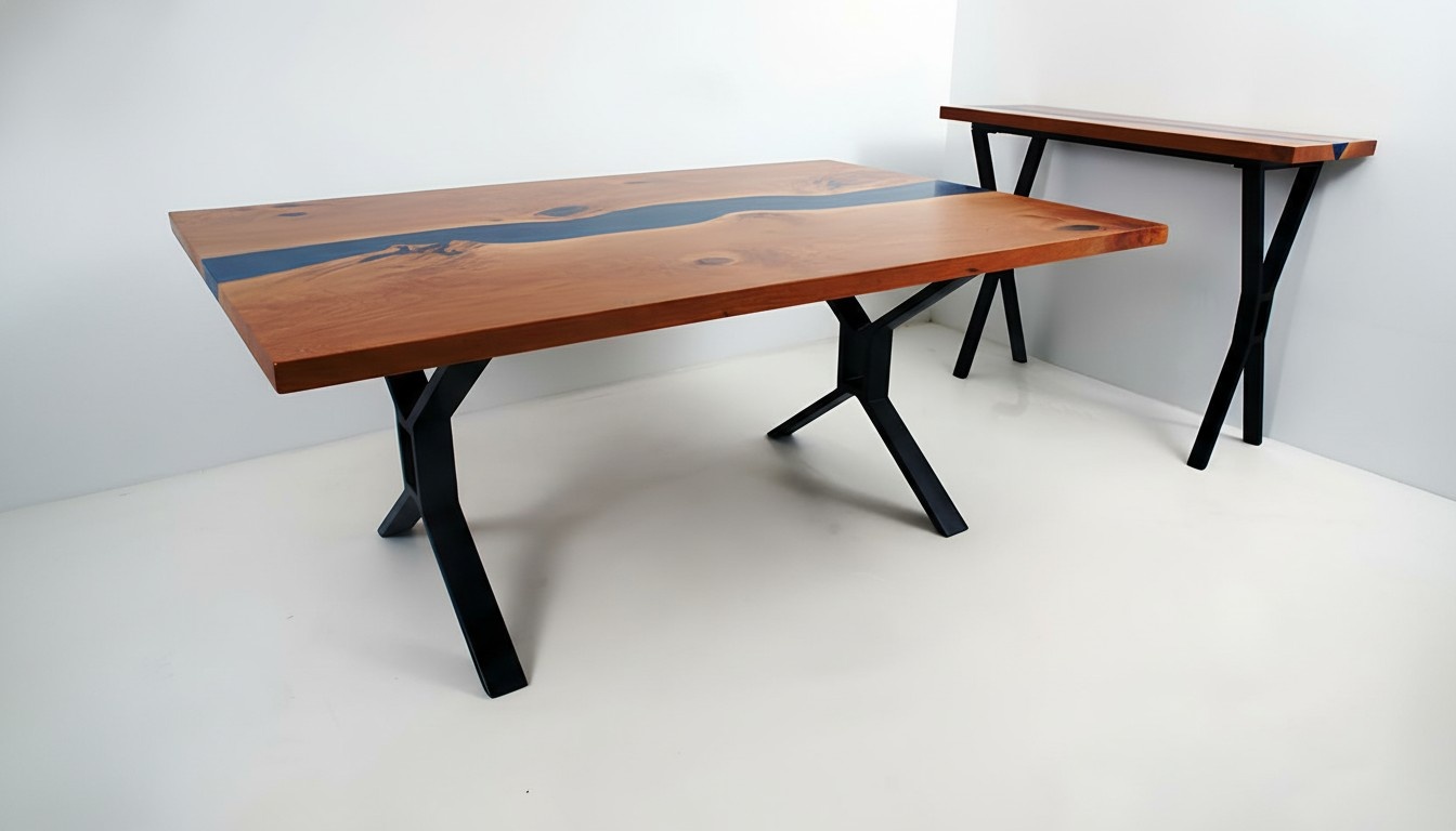 Custom Made Table Epoxy Resin Epoxy River Real Wood Price 1sqm Tables Resin
