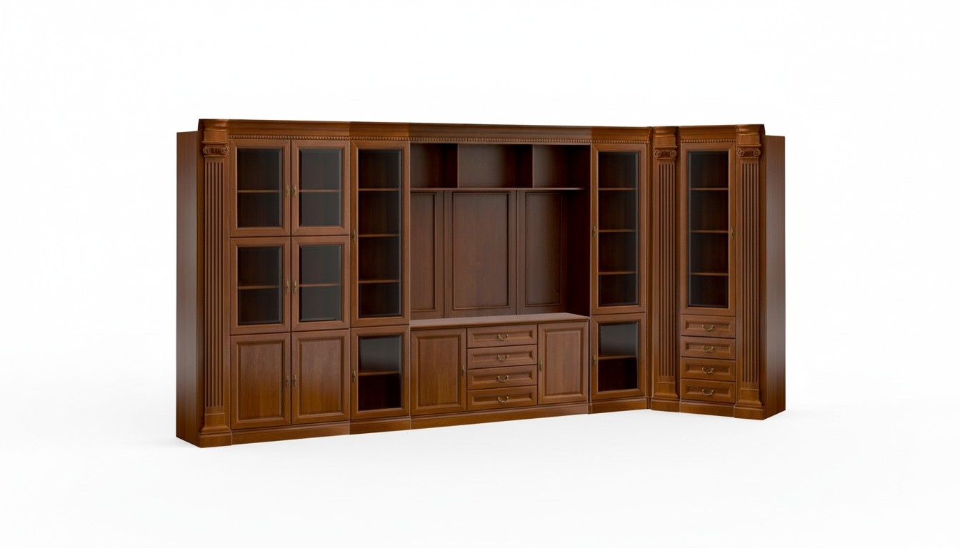 Dark brown corner cabinet office furniture designer office cabinets luxury wardrobe