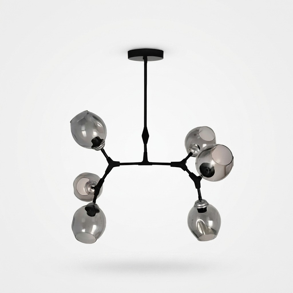 Ceiling lamp chandelier ceiling light modern glass black new