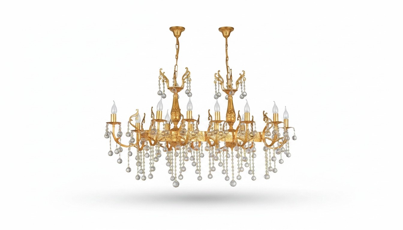 Chandelier Luxury Ceiling Chandelier Ceiling Lamp Lustre Gold Crystal Lamp