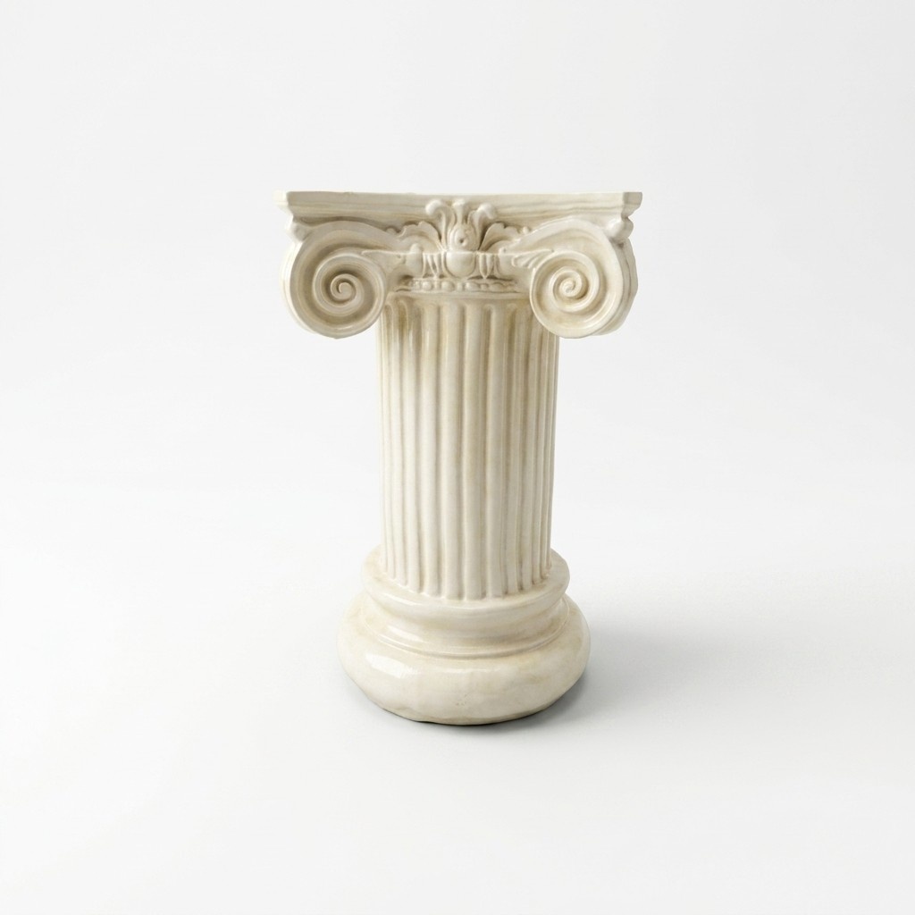 Decorative antique greek ionic pillar style column figure 60cm height (C12)