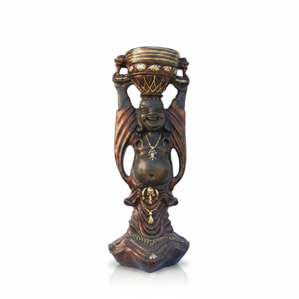 Budai with a bowl chinese figure decorative statue sculpture 62 cm height (B20)