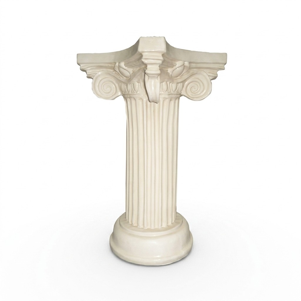 Antique greek ionic column style decorative pillar figure 72 cm height (C13)