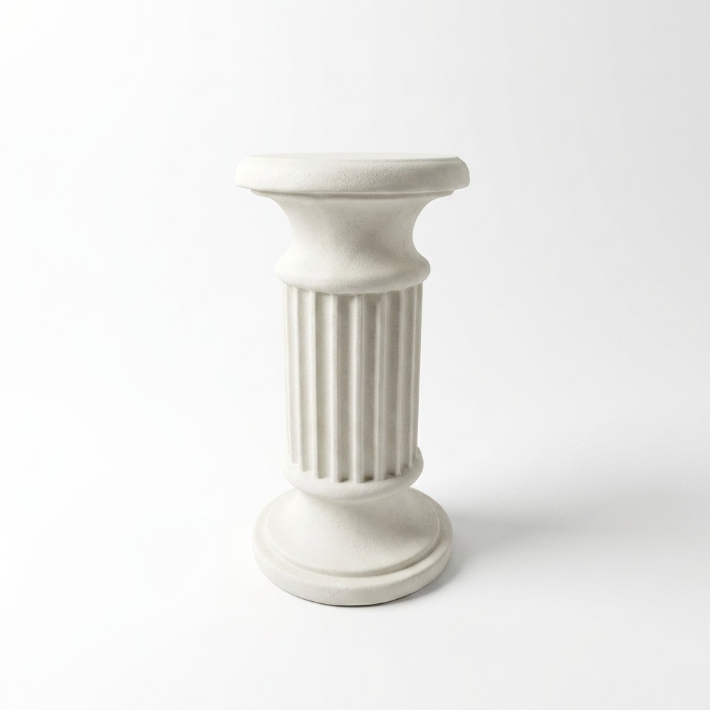 Antique greek doric column style decorative pillar figure statue 72 cm height (C20)