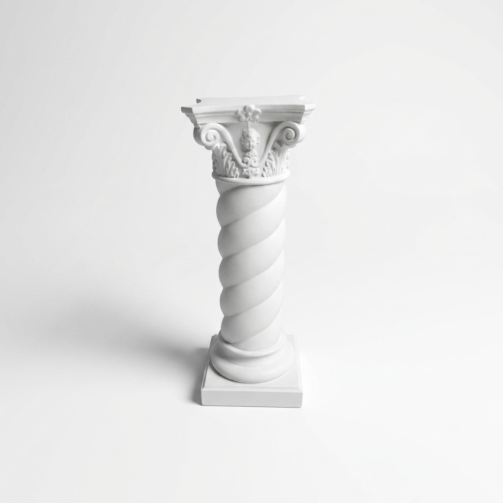 Antique greek column style pillar figure statue 100cm height (C18)