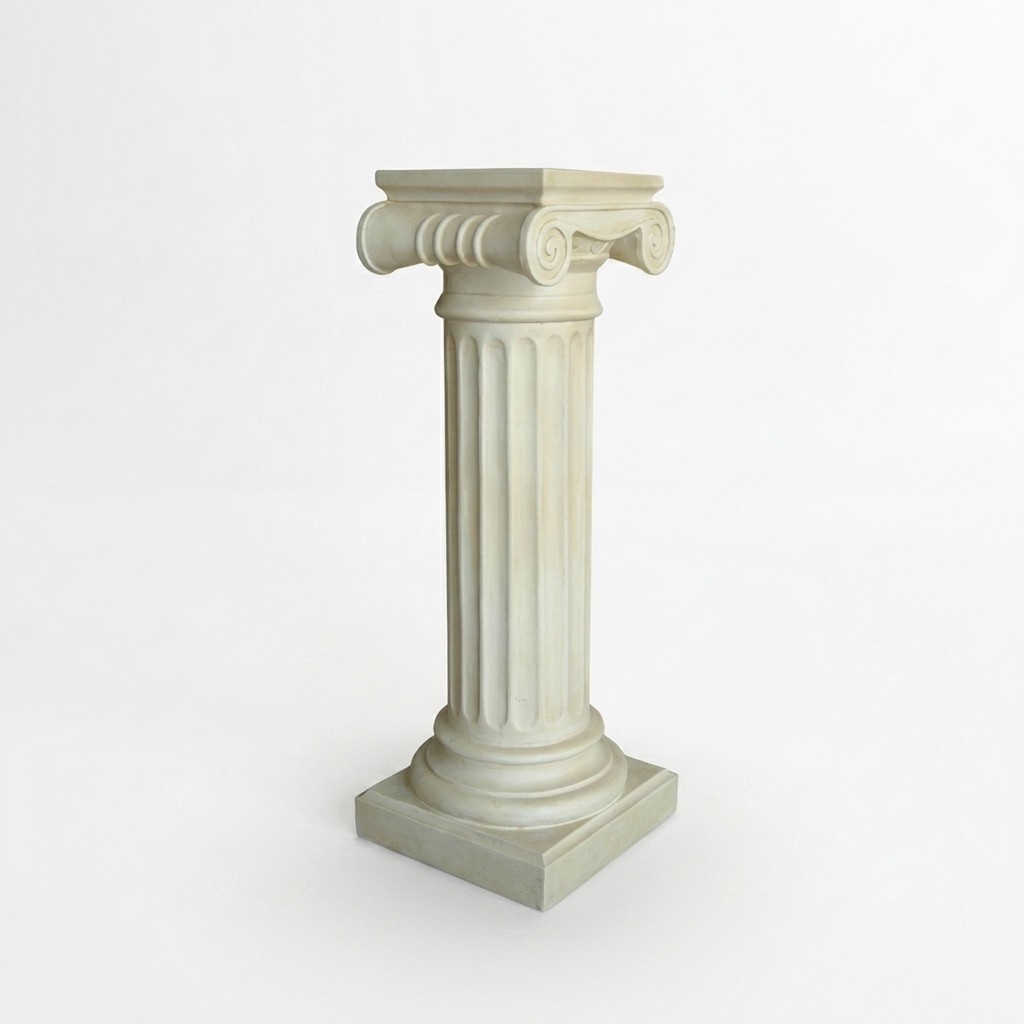 Decorative column figure statue in antique greek ionic pillar statue 97cm height (C23)