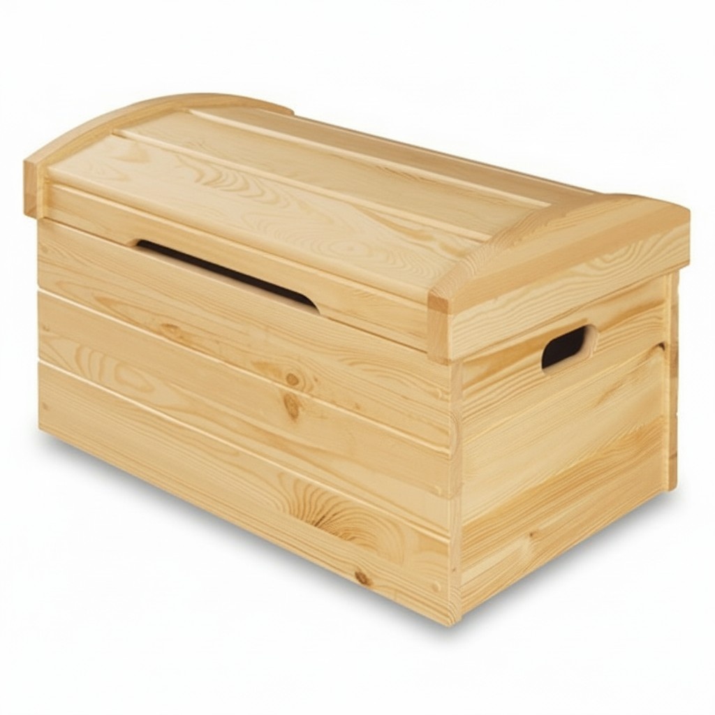 Decorative box solid wood furniture handmade chest real wood 77x48cm